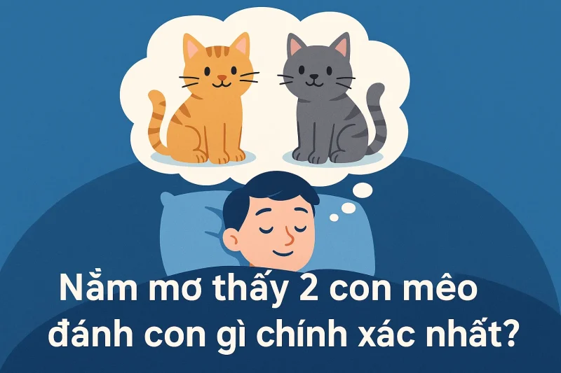 Nằm mơ thấy 2 con mèo đánh con gì chính xác nhất?