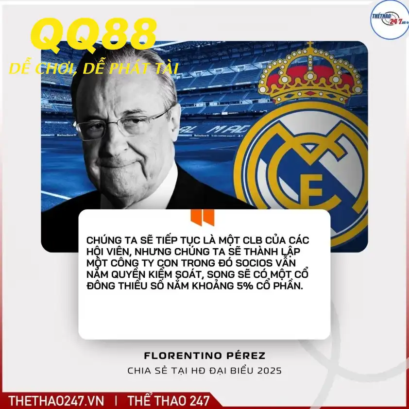 Real Madrid chuẩn bị bước ngoặt lịch sử về quyền sở hữu